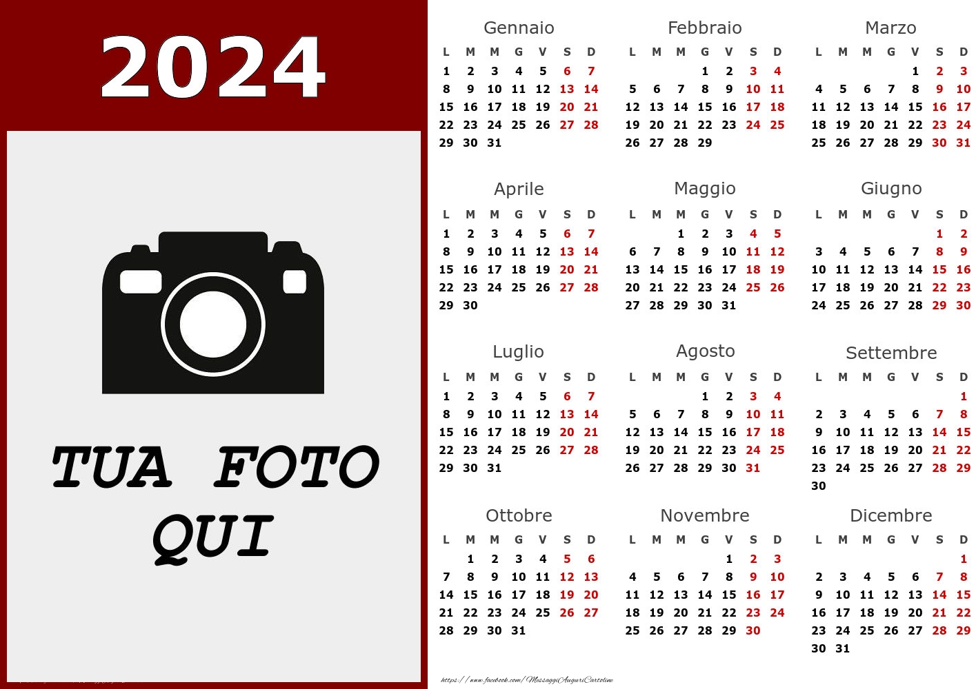 Calendario 2024 Con Logo - Business - Modello 0012 | Calendari ...