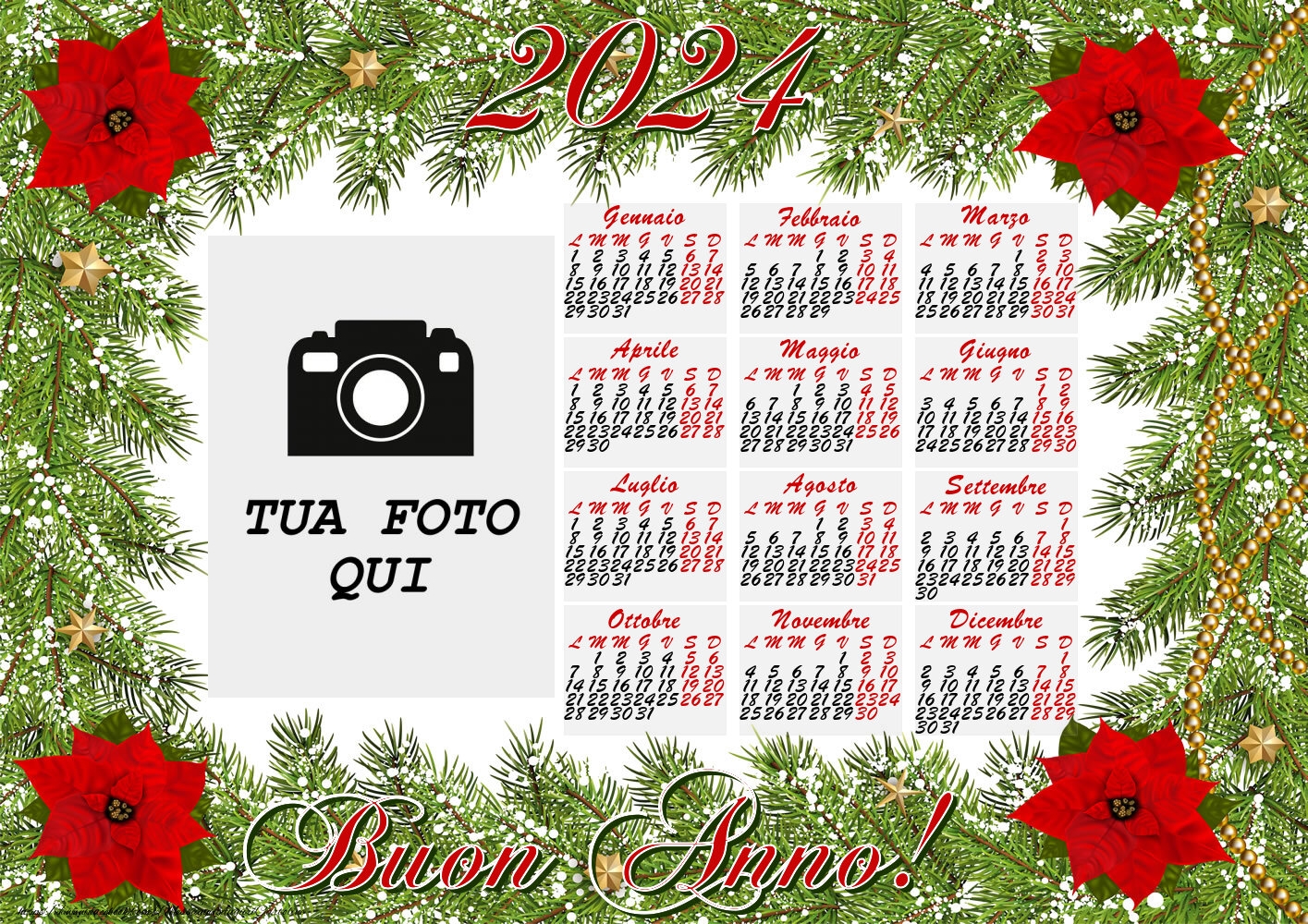 Buon Anno 2024! - Calendario Con Foto - Modello 0018 | Calendari ...