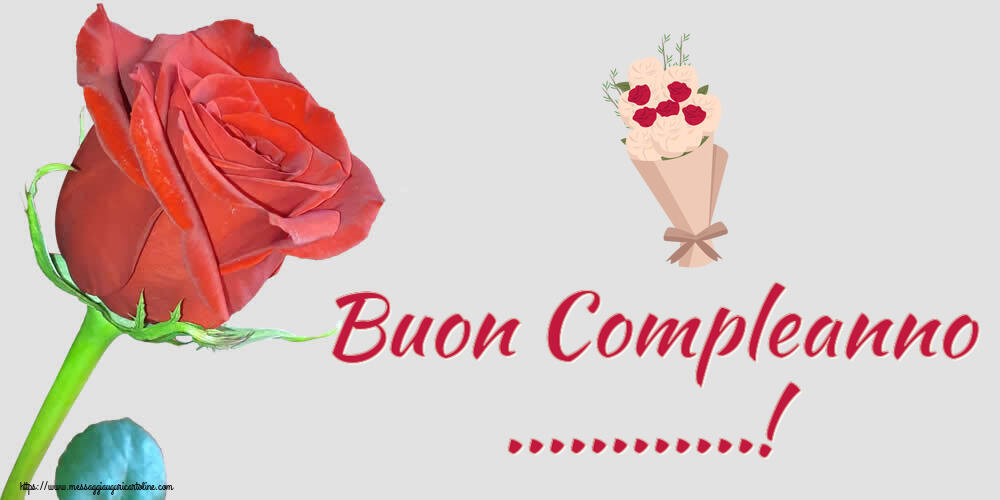 Buon Compleanno ~ Bouquet Di Fiori Clipart Crea Cartoline Personalizzate Con Nome 