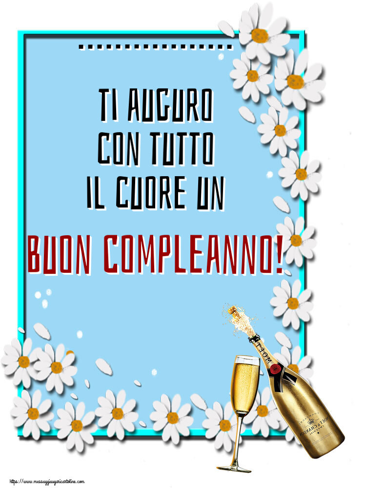 Crea Cartoline Personalizzate Con Nome | Compleanno | ... Ti Auguro Con ...