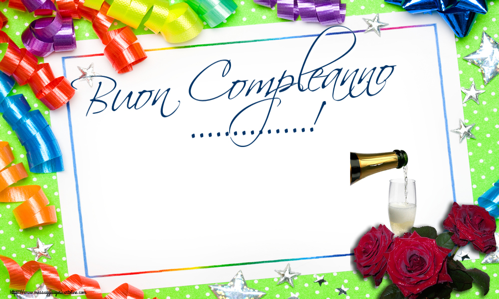 Buon Compleanno ...! | Crea Cartoline Personalizzate Con Nome ...