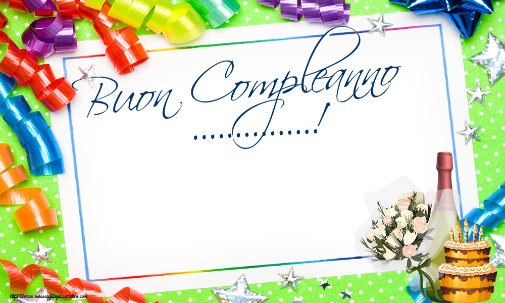 Buon Compleanno ...! | Crea Cartoline Personalizzate Con Nome ...