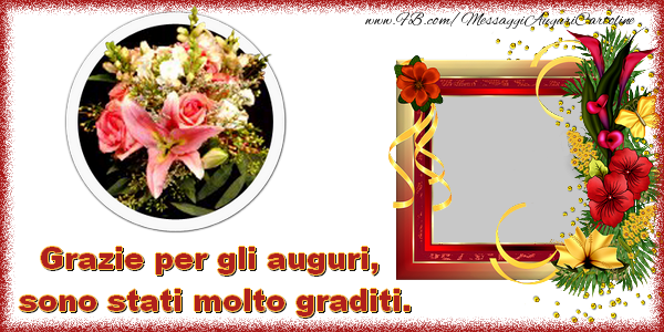 Cartoline Con Foto Profile Facebook Grazie Grazie Per Gli Auguri Sono Stati Molto Graditi Cartolinepersonalizzate Com